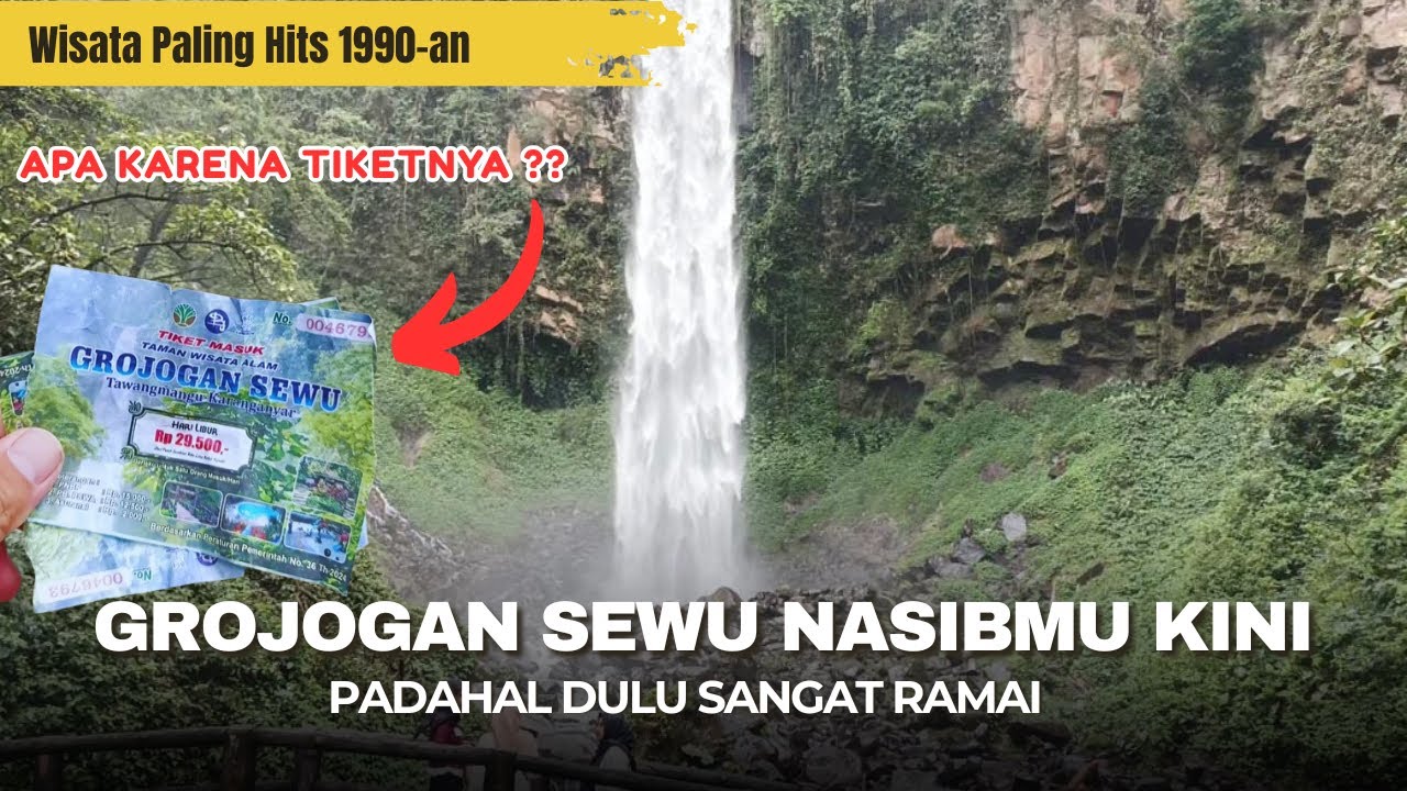 Nasib Air Terjun Grojogan Sewu Tawangmangu Kini, Sempat Berjaya Tahun 1990-an