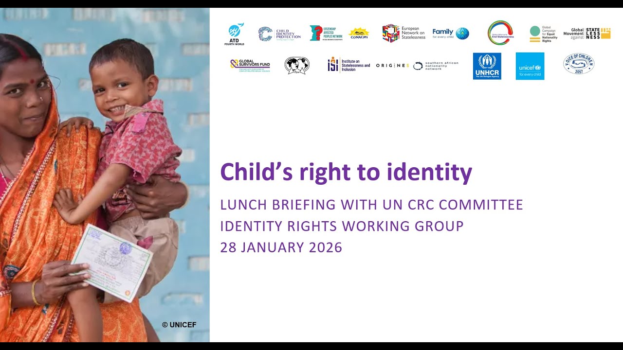 Briefing with the CRC Committee on child’s right to identity
