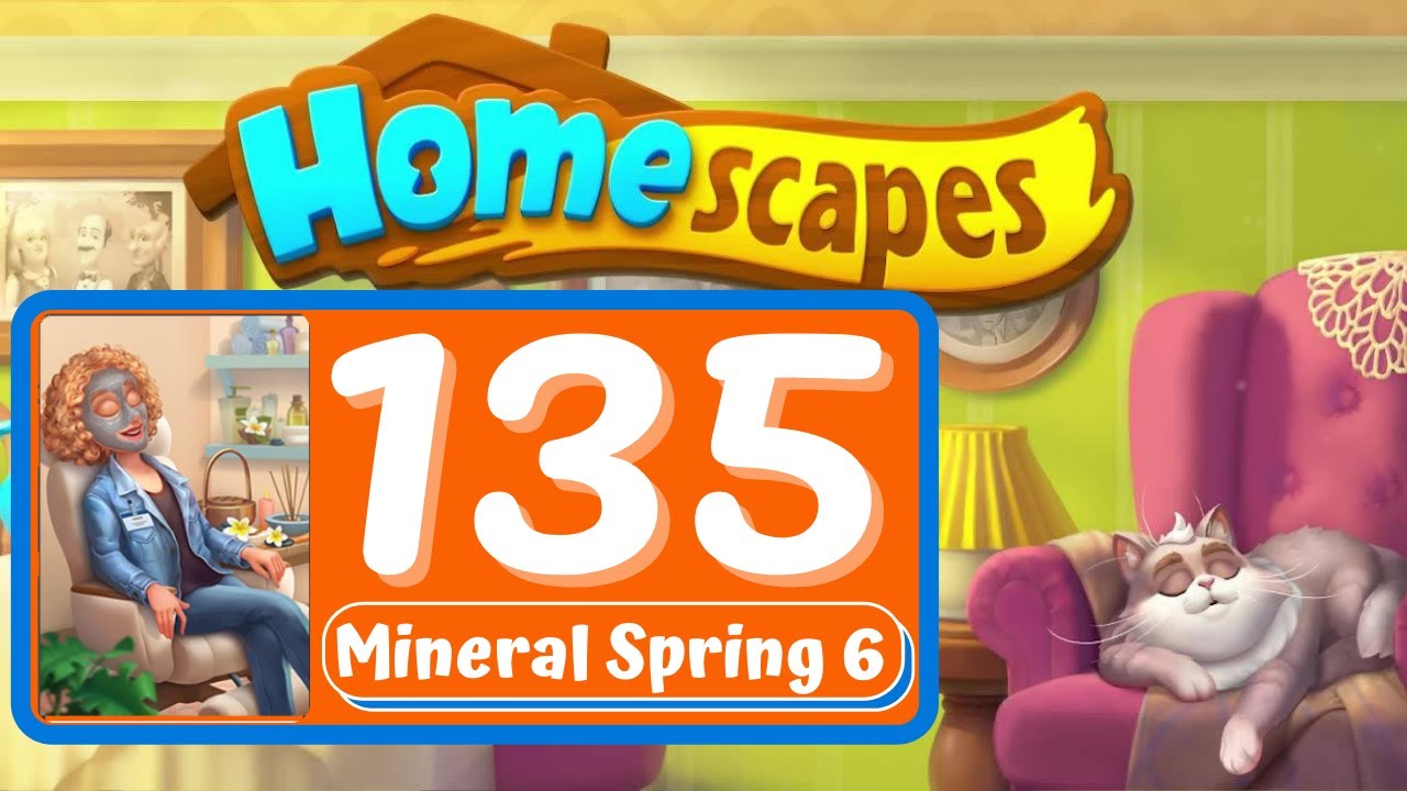 Homescapes Story - Day 135 - Mineral Spring Day 6 - Gameplay