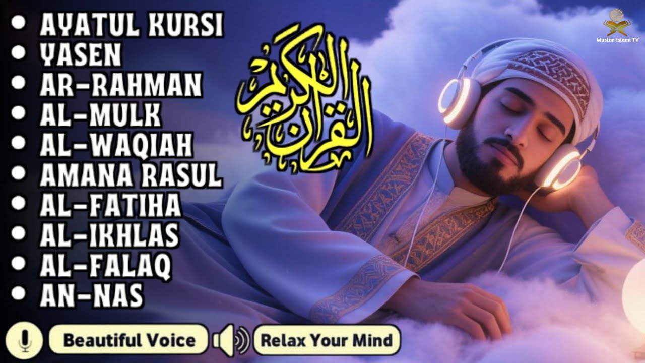 Quran recitation in a peaceful voice I Alfatiha, Yasin ,Arrahman ,AlWaqiah ,Almulk -By Alaa Aqel
