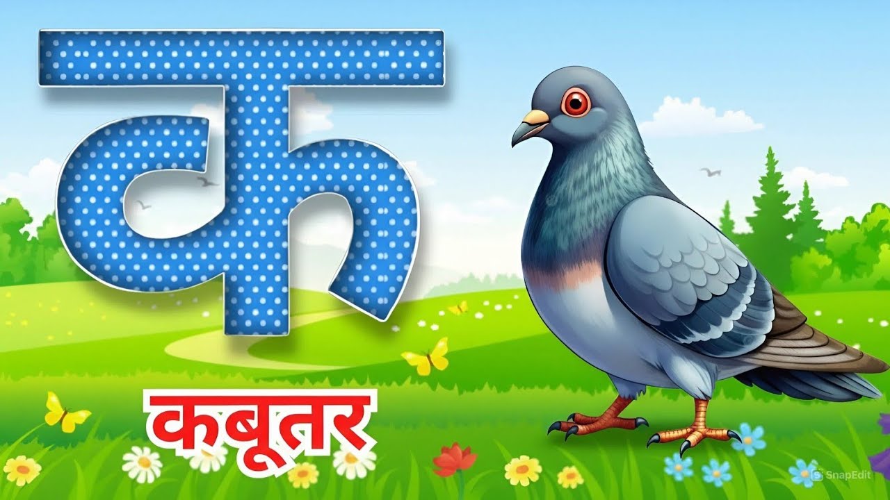 अ से अनार, आ से आम, हिंदी वर्णमाला, अआइईउऊ, क से कबूतर, A se anar, Aa se aam, हिंदीस्वरब्यंजन