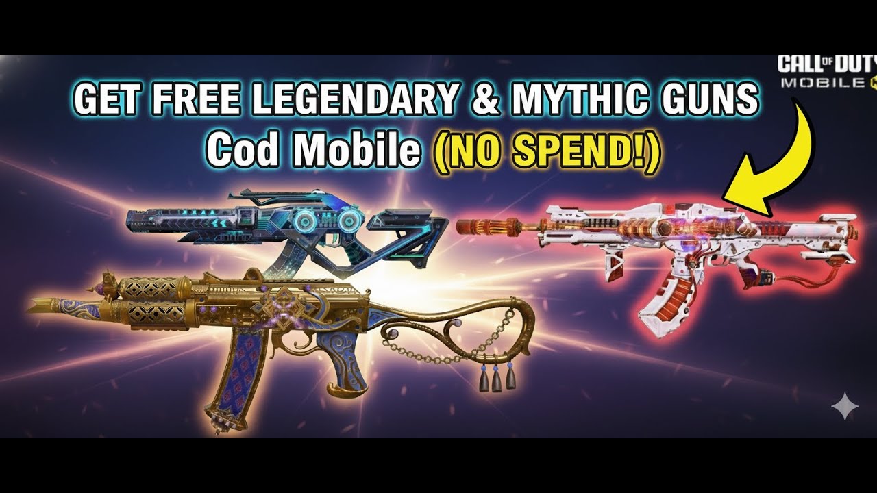 100% FREE MYTHIC & LEGENDARY GUNS in COD Mobile! (NO CP SPEND)