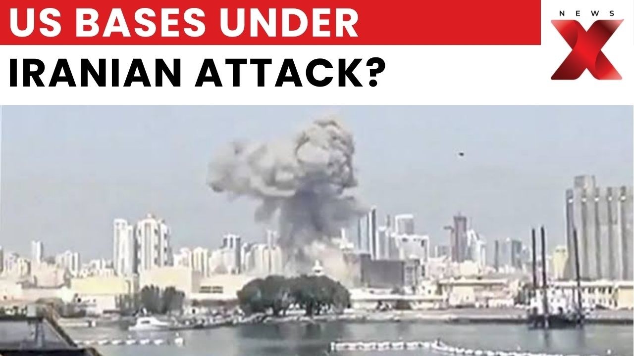 US-Iran War: Shocking Video Shows Iran's Dramatic Drone Attack Rocks US Bases in Kuwait | NewsX