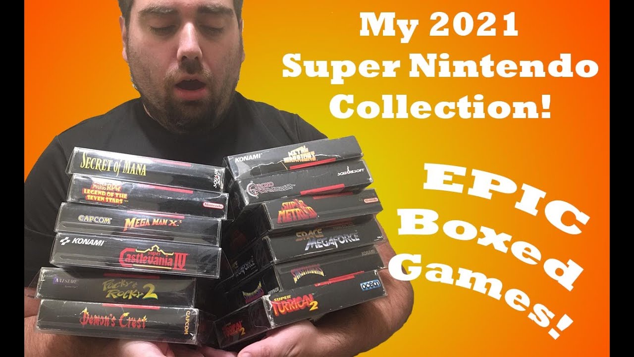 My 2021 Super Nintendo Collection (120+ Boxed Games!)