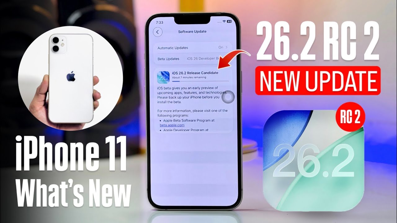 iOS 26.2 RC 2 on iPhone 11 - What’s New on iPhone 11 - iOS 26.2 RC 2 New Features iPhone 11