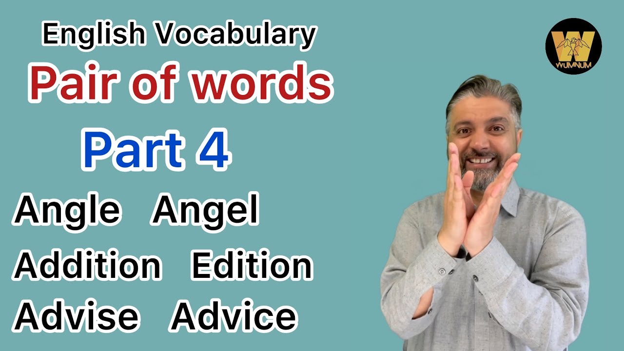 English Vocabulary: Pair of Words. Part 4