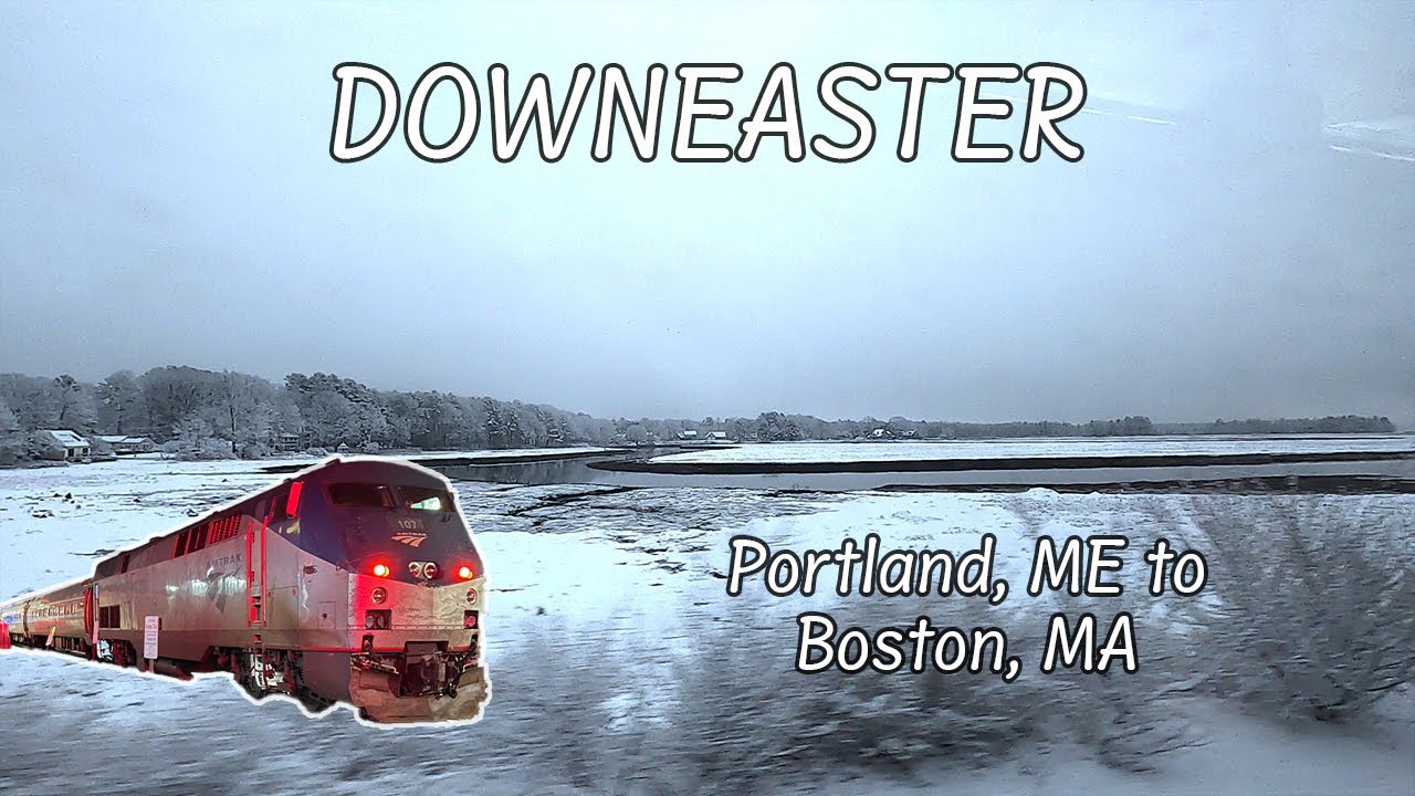 Full Ride: Portland to Boston in the snow - Amtrak's Downeaster