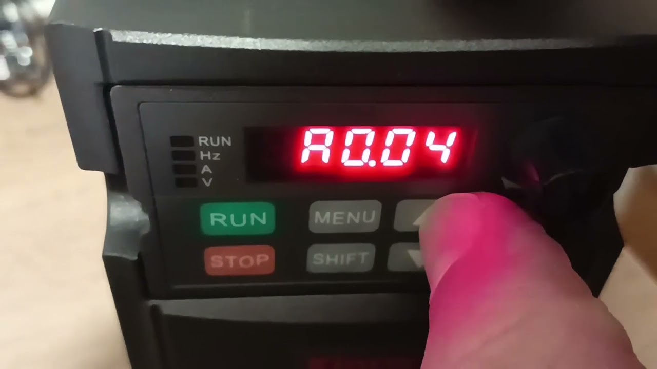 ПЧ Kinco CV100 настройка сетевых параметров интерфейс  RS485 протокол Modbus RTU