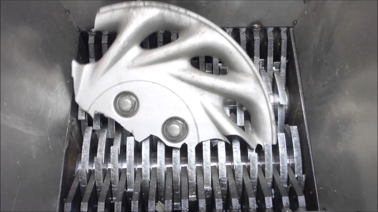Shredding plastic from household