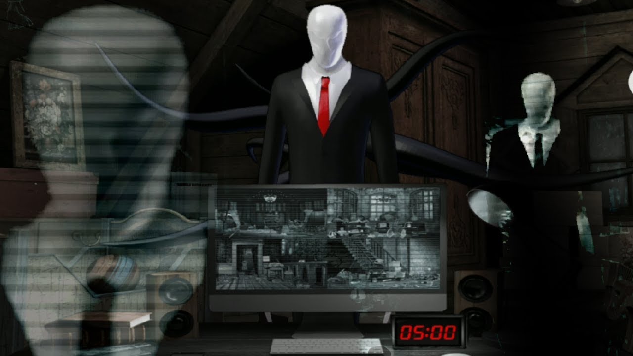 ESCAPE FROM THE SLENDER MAN!!