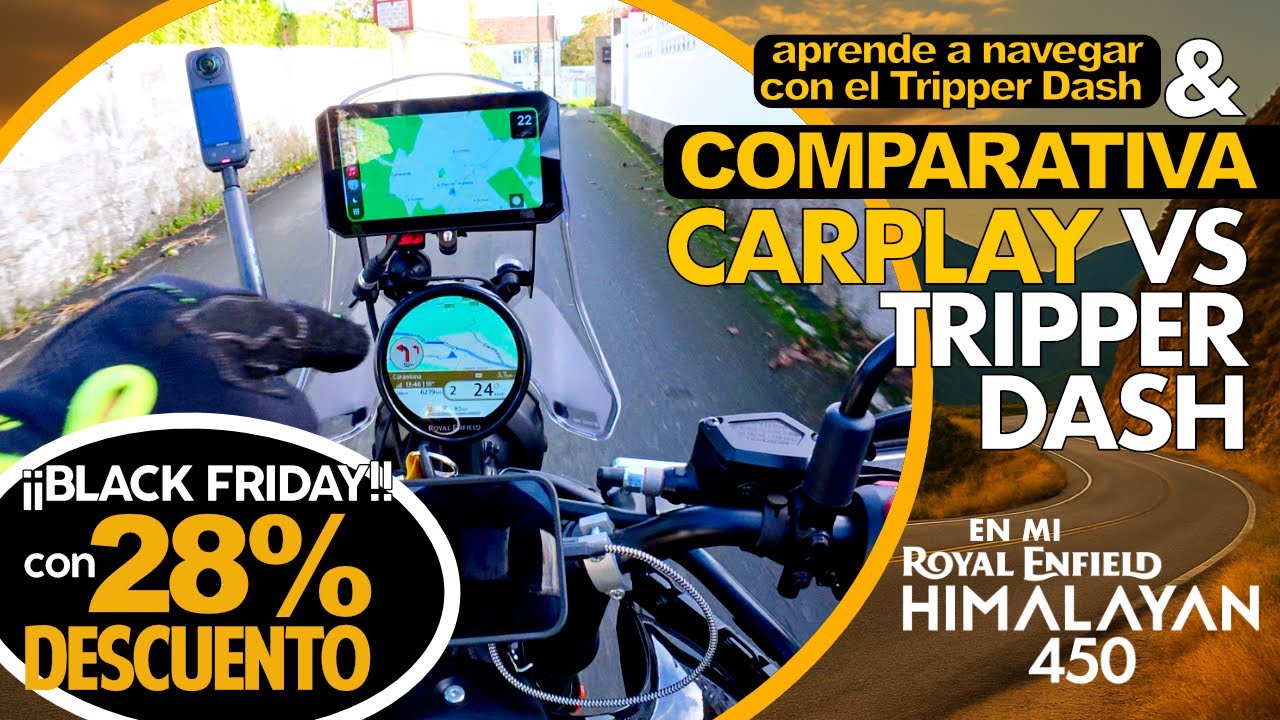 Himalayan 450 I Cómo Conectar el Tripper Dash y navegar con Google Maps + Comparativa CarPlay