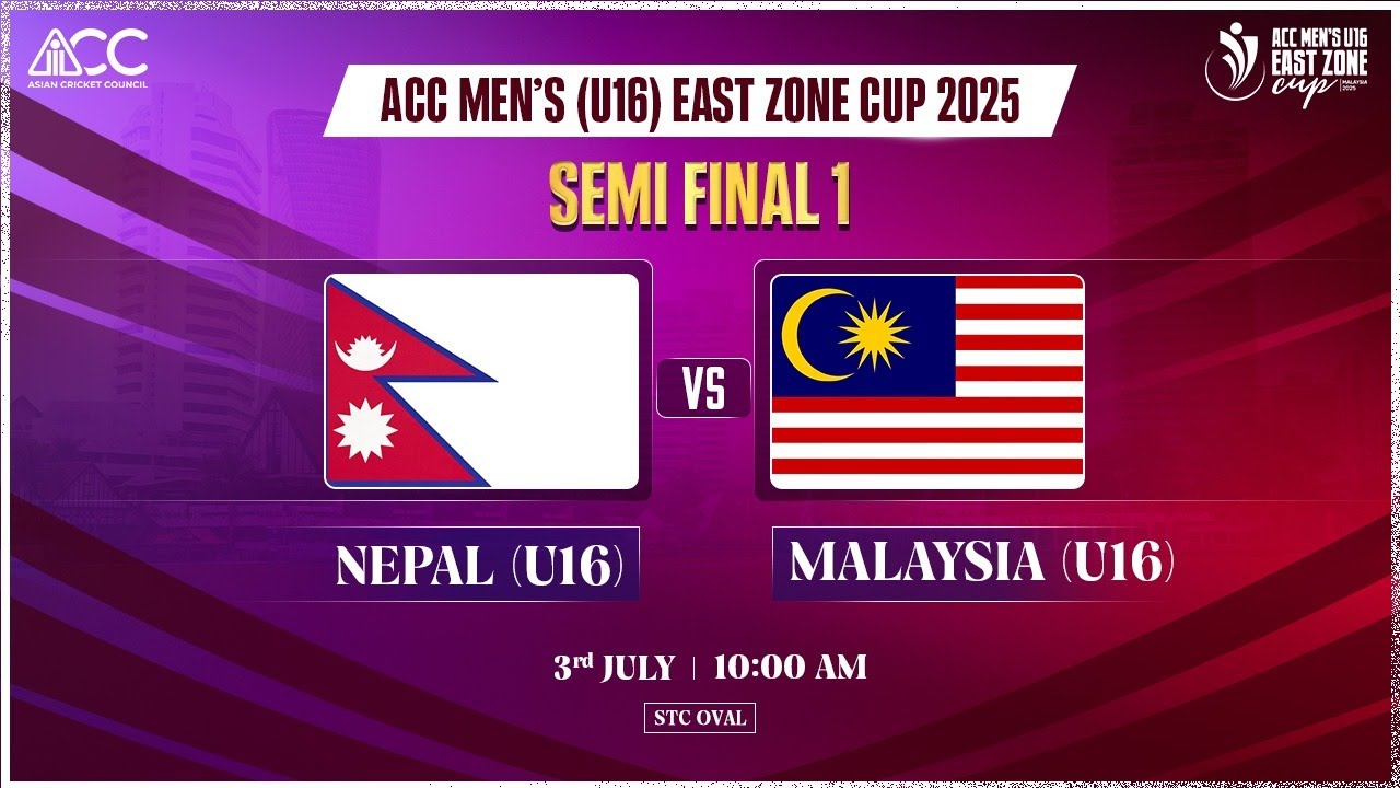 NEPAL U16 vs MALAYSIA U16 | ACC Men's U16 East Zone Cup 2025
