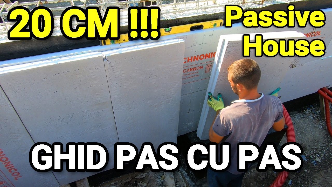 #54 Termoizolarea fundatiei cu polistiren extrudat #casapasiva #passivehouse