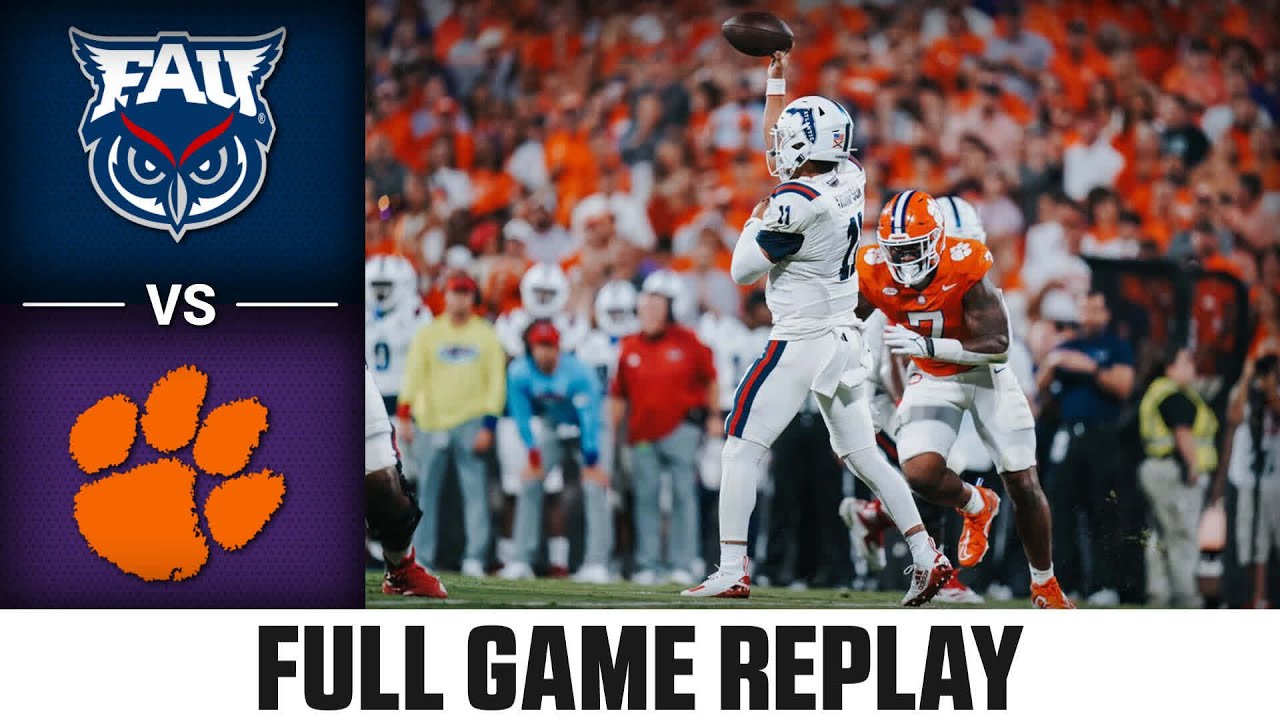 Florida Atlantic vs. Clemson Full Game Replay | 2023 ACC Football