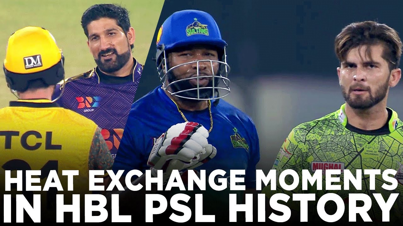 Let's Watch 🎥 Heat Exchange Moments That Made History So Far in #HBLPSL 🤬
