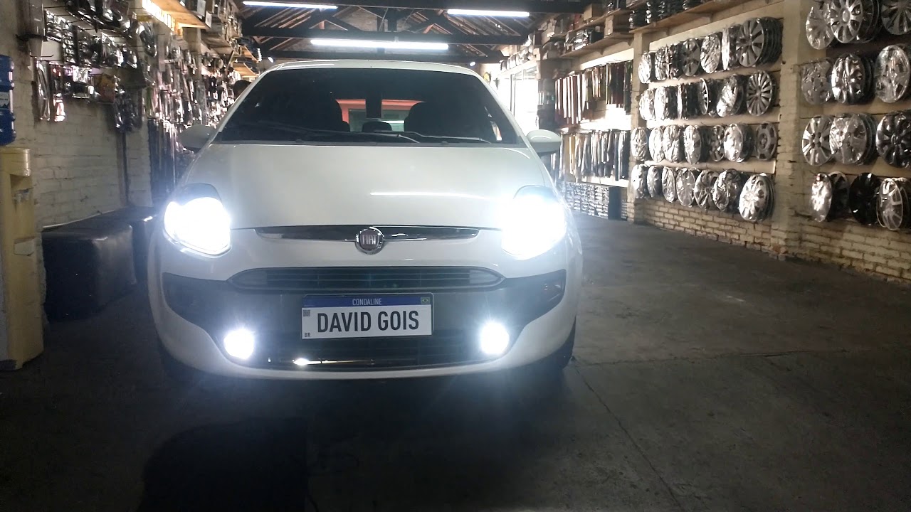 Punto ultra led H1 no farol de milha