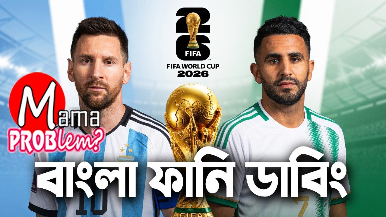 Argentina vs Algeria | FIFA World Cup 2026&trade; | Bangla Funny Dubbing | Highlights | Mama Problem