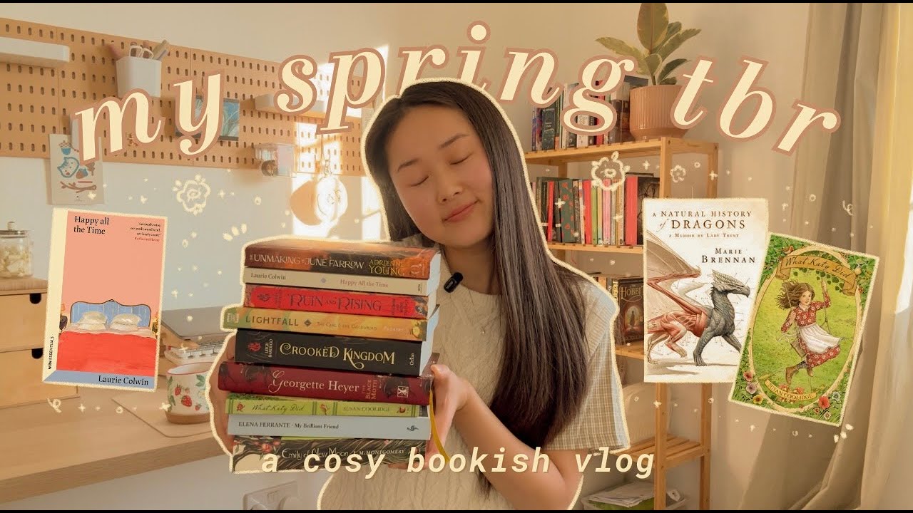 plan my spring tbr with me 🪿🌸🖋️&nbsp;readathons, fantasy & cottagecore classics
