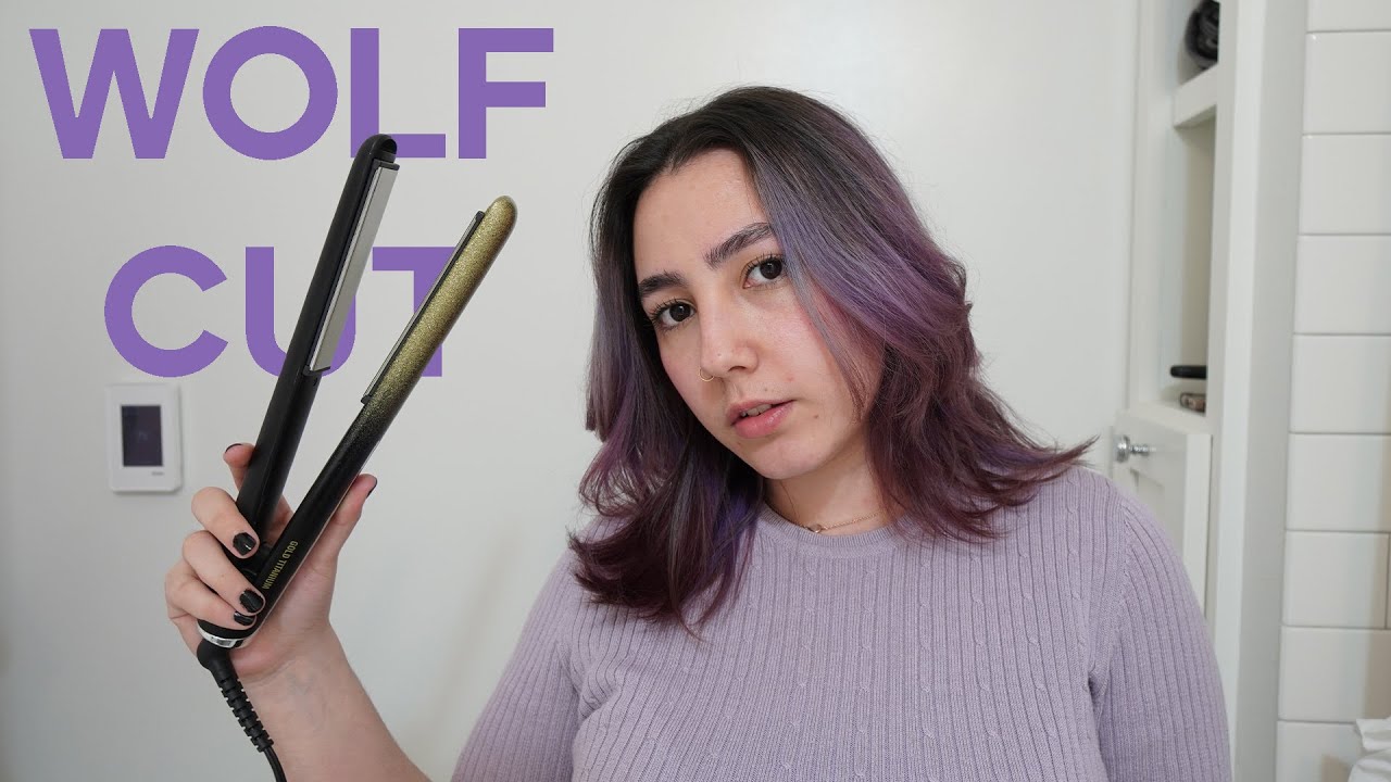 COMO PEINO MI CABELLO CORTO CON PLANCHA ~wolf cut~