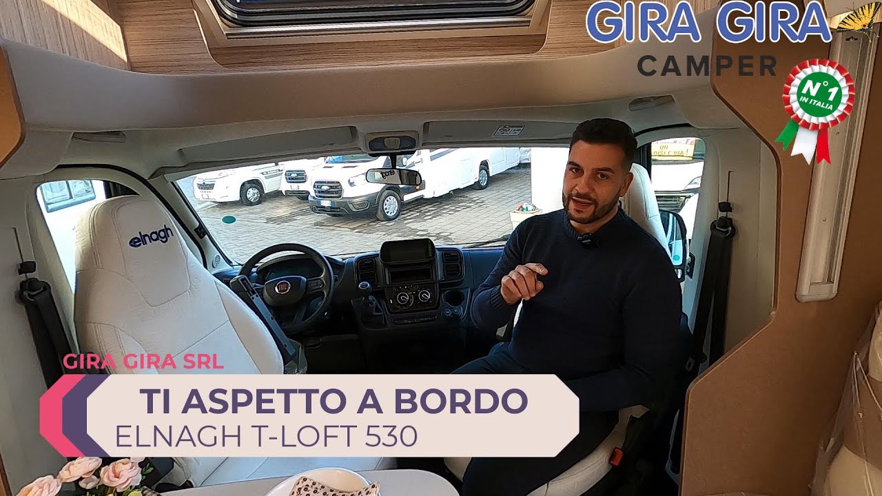 Camper Elnagh t-loft 530  #camper letti gemelli maxi garage 5 posti omologati 5 posti letto