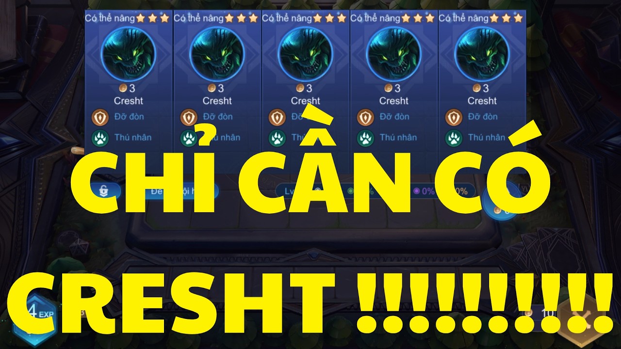 MỘT MÌNH CRESHT 3 CÂN HẾT !!! | CỜ LIÊN QUÂN SIZ