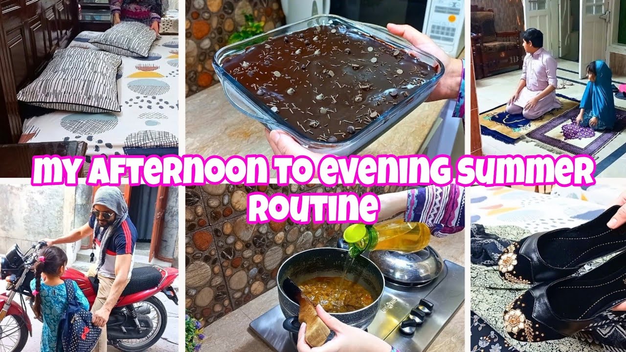 My Afternoon To Evening Summer Routine | Chocolate Brownie Dessert Recipe | Eid Shopping Haul
