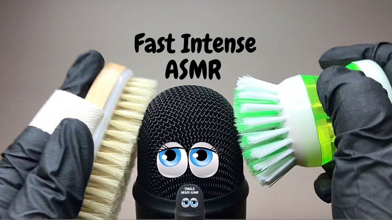Intense ASMR Fast Mic Scratching Brushing Tapping | Bristle Sounds To Relax Sleep Study[No Talking]