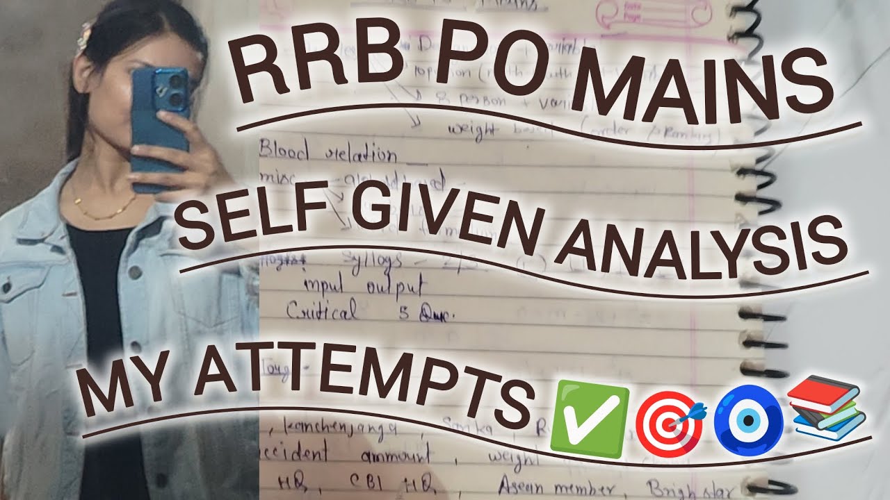 RRB PO MAINS SELFGIVEN EXAM analysis🧿📚🤞✅🎯💯 #banking #sbi #rrb #ibps 