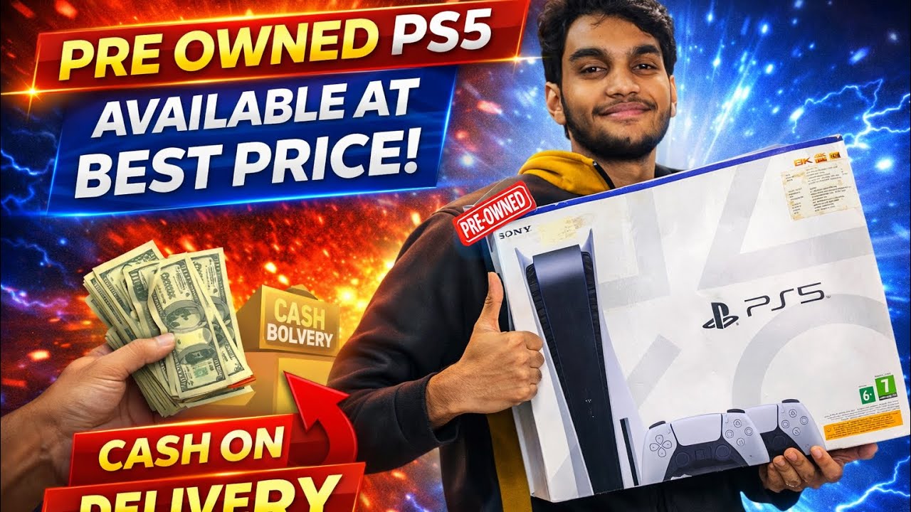 Ps5 pre owned available at best price| Xbox 360 50 games free price only 6500rs| Cod available.