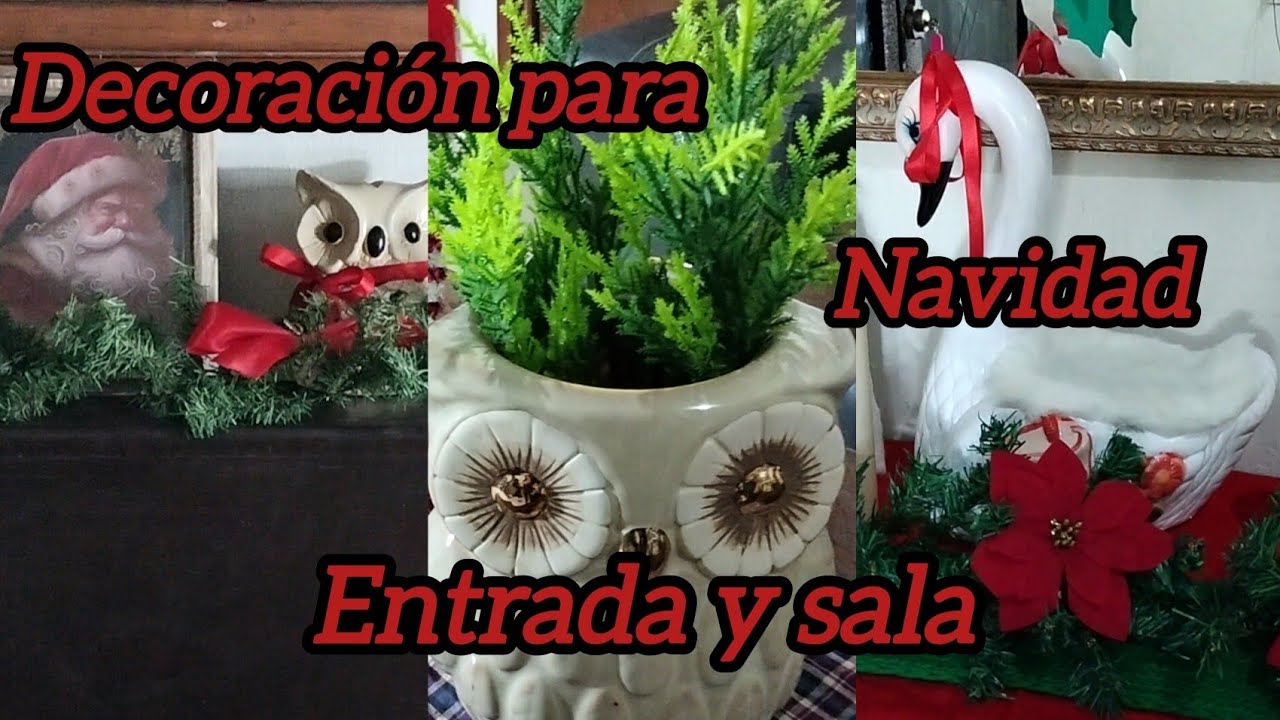 #Decoración para #navidad #entrada y #sala 