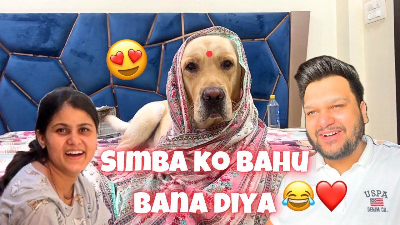 Simba Ko Kya Bana Diya Aaj 😂 #doglover #vlog