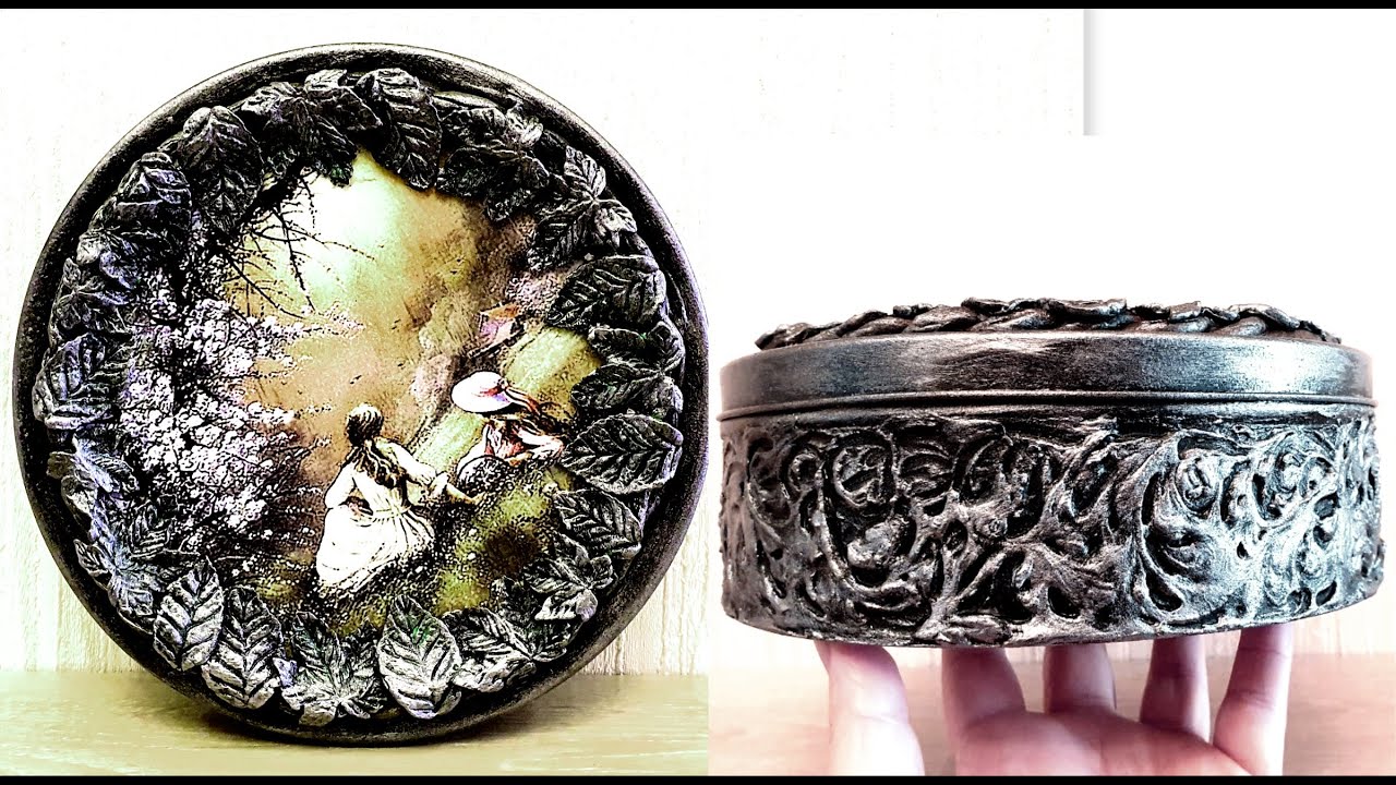 DIY /Beautiful jewelry Box made of iron box / Beautiful box idea/Do it yourself
