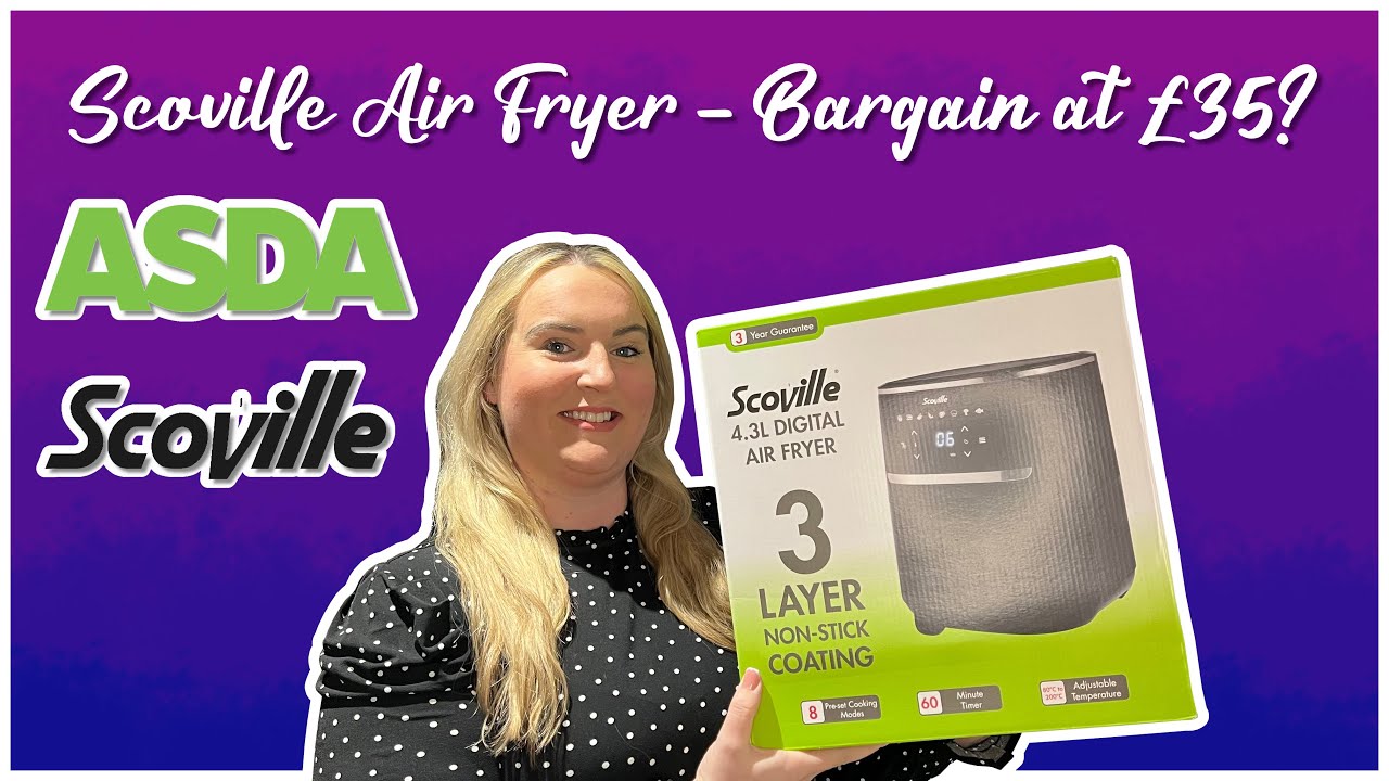 Scoville 4.3L Air Fryer Review BARGAIN PRICE £35 @Asda WOW! 2023 😍