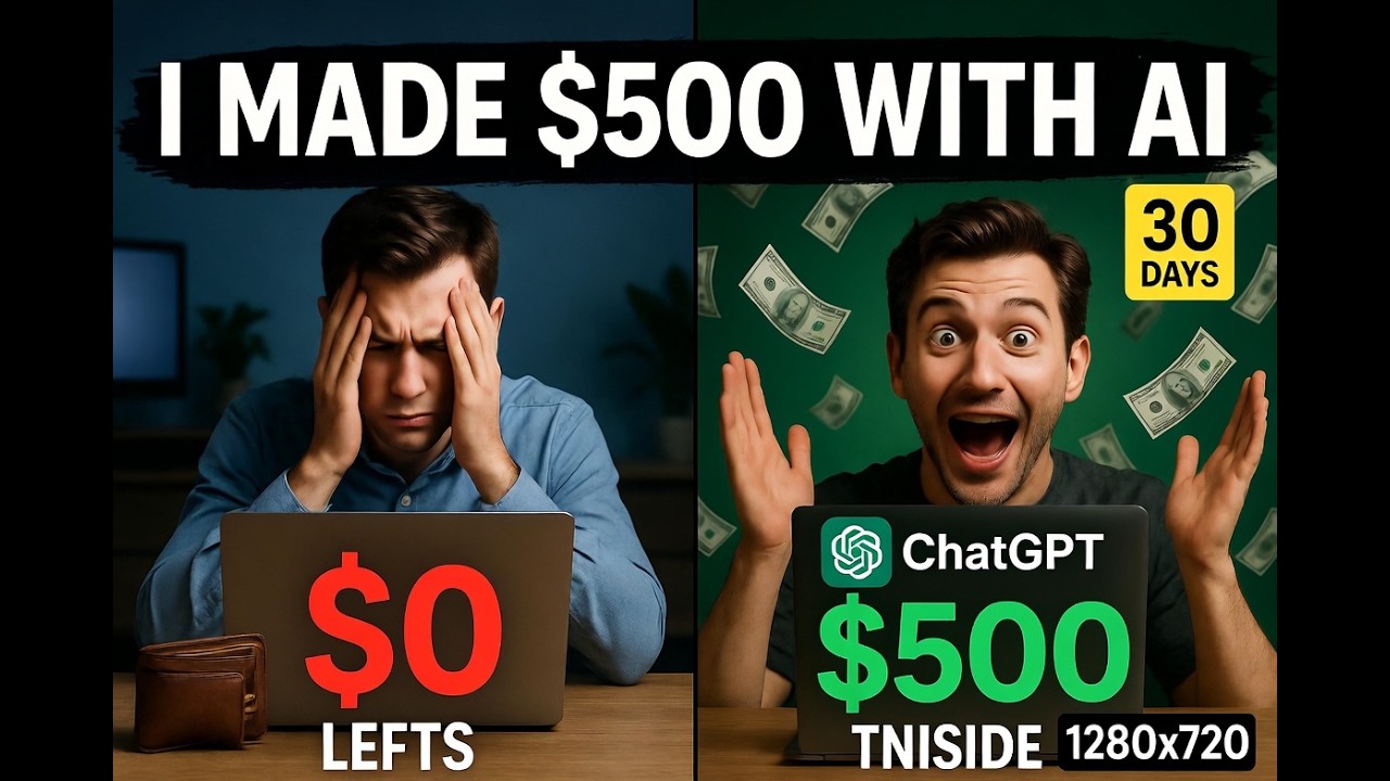 I Made $500 in 30 Days with ChatGPT (Here's Exactly How)
