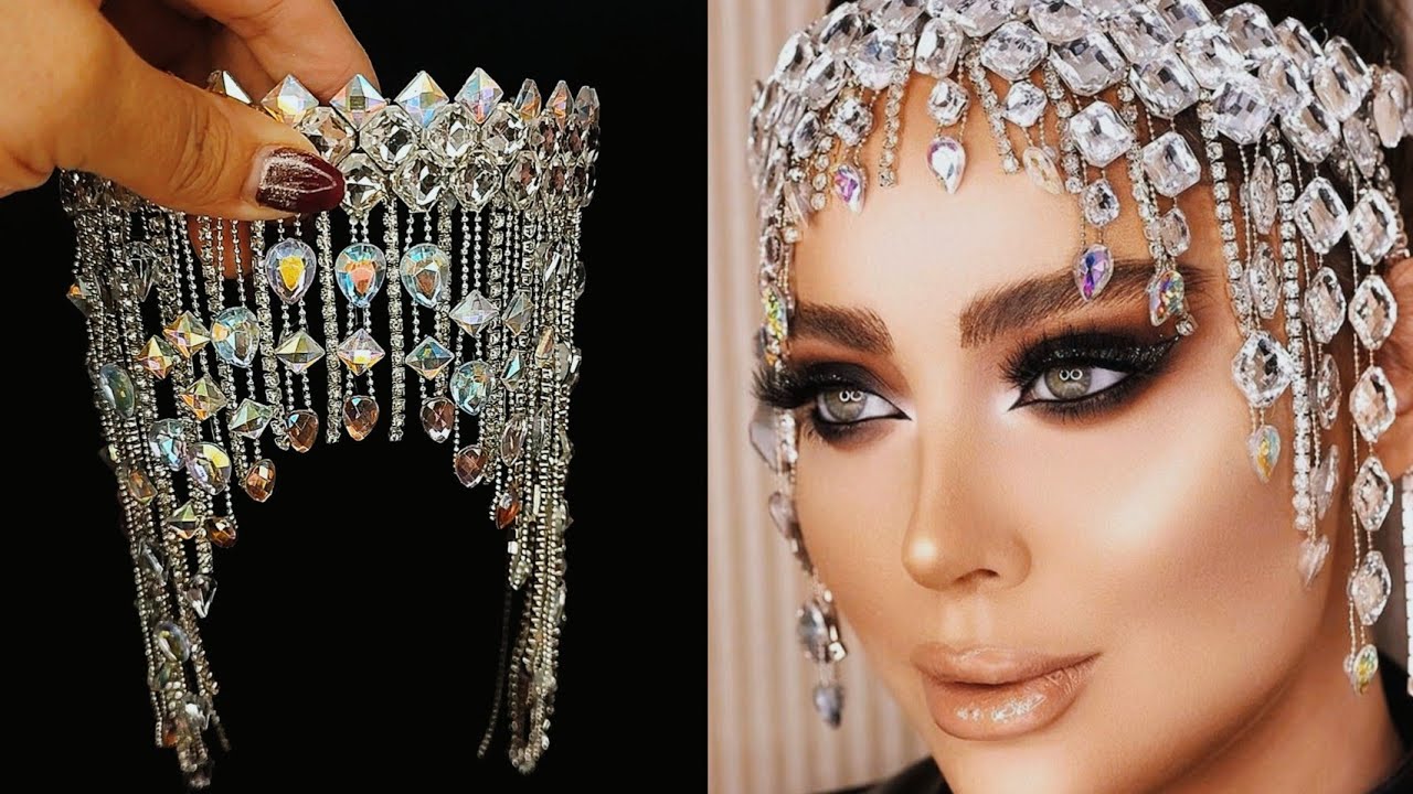 DIY bridal headband tutorial/Flapper Head Jewelry /gatsby headpiece/Headpiece jewelry