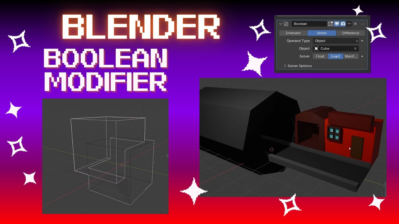 Learn the Boolean Modifier in Blender