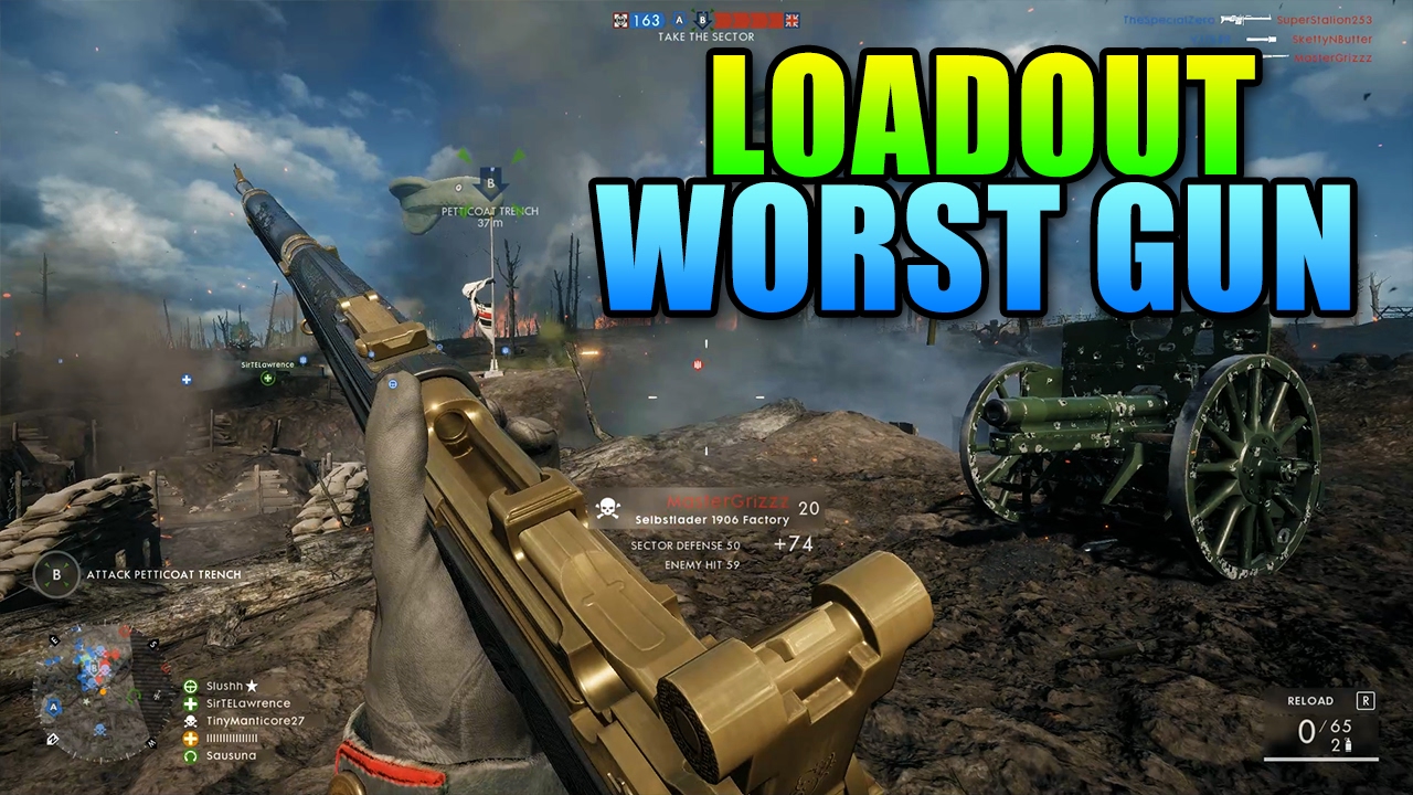 Loadout Selbstlader 1906 Is The Worst! | Battlefield 1 Medic Gameplay