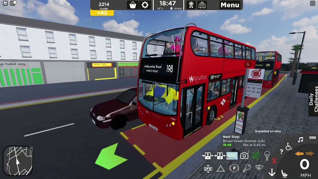 *NEW UPDATE* Croydon V1.3 | Driving 198 (Thornton Heath HS - Shirley) Arriva E400