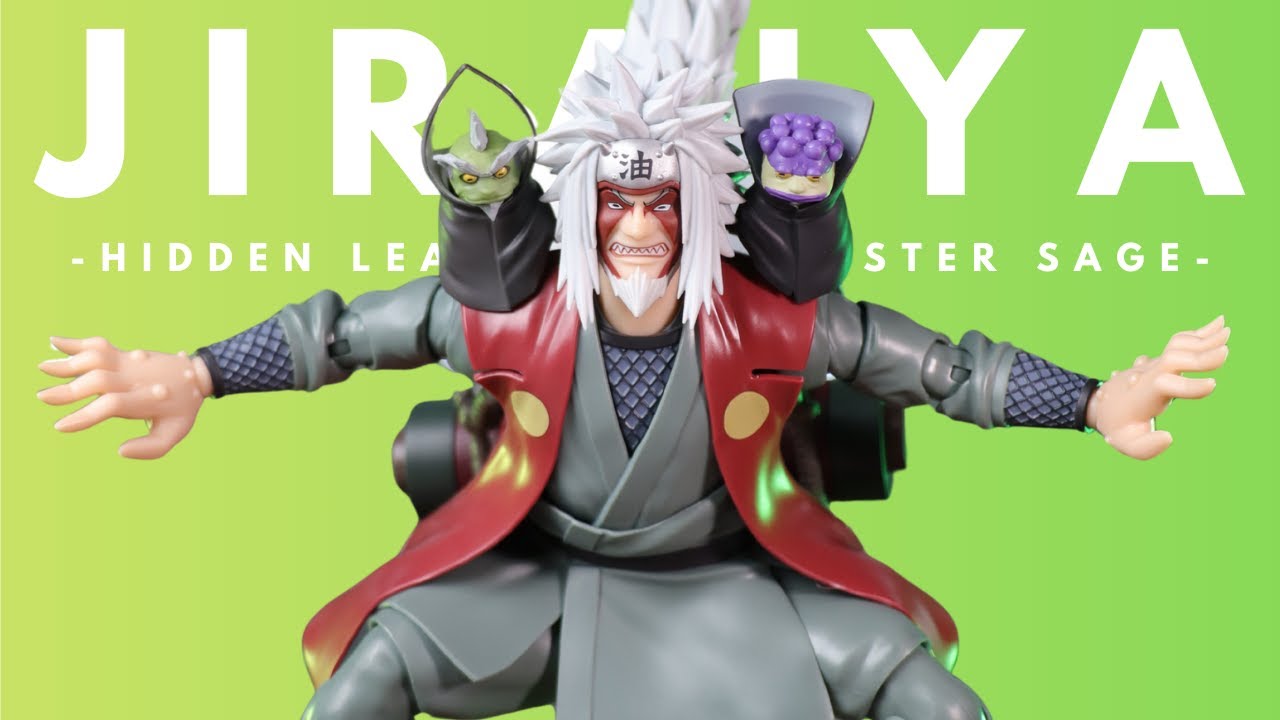 SH Figuarts Jiraiya Hidden Leaf Heoric Master Sage Sage Mode Set Naruto Shippuden Unboxing y Review