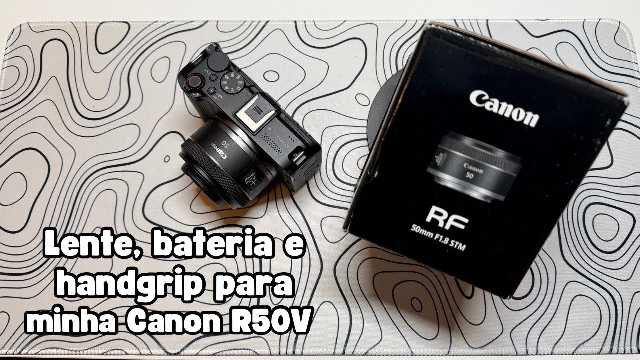 Lente RF 50mm f1.8 e Acessórios para minha Canon R50V