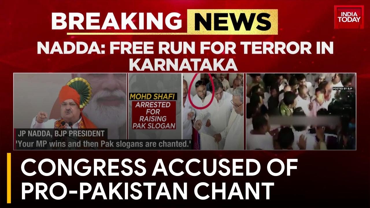 Karnataka Controversy: BJP Accuses Congress of Raising Pro-Pakistan Slogans | India Today