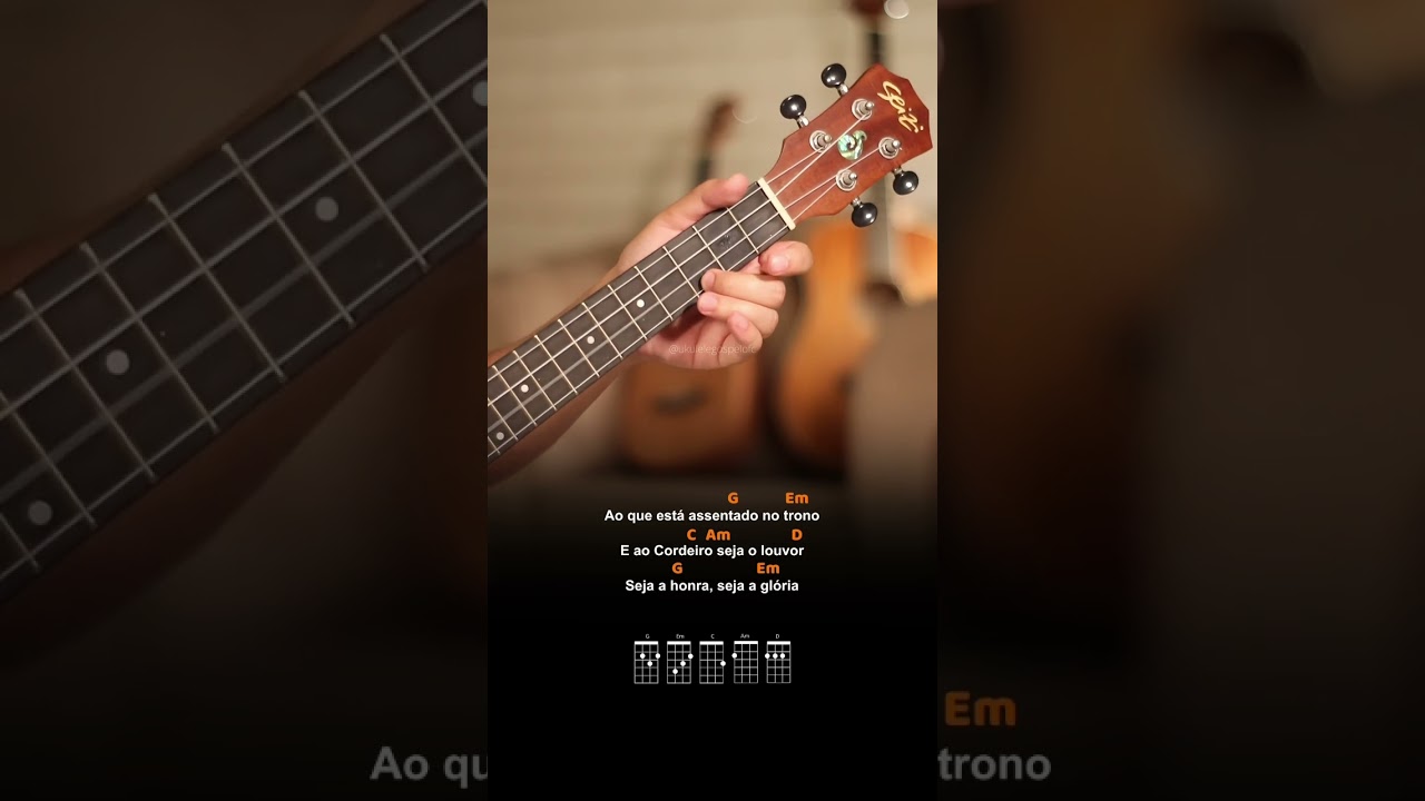 Como tocar PODEROSO DEUS no UKULELE