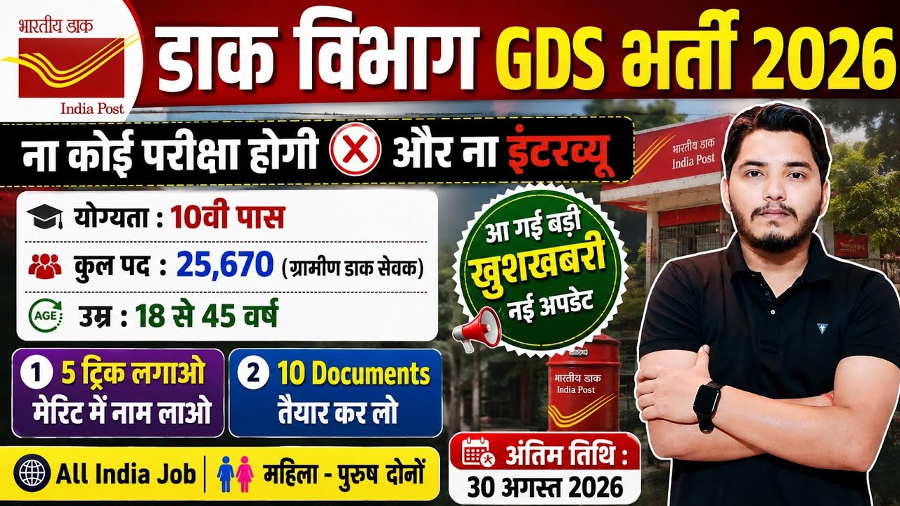 GDS Vacancy 2026 | Post Office Vacancy 2026 | India Post GDS Vacancy 2026 | Post Office Recruitment