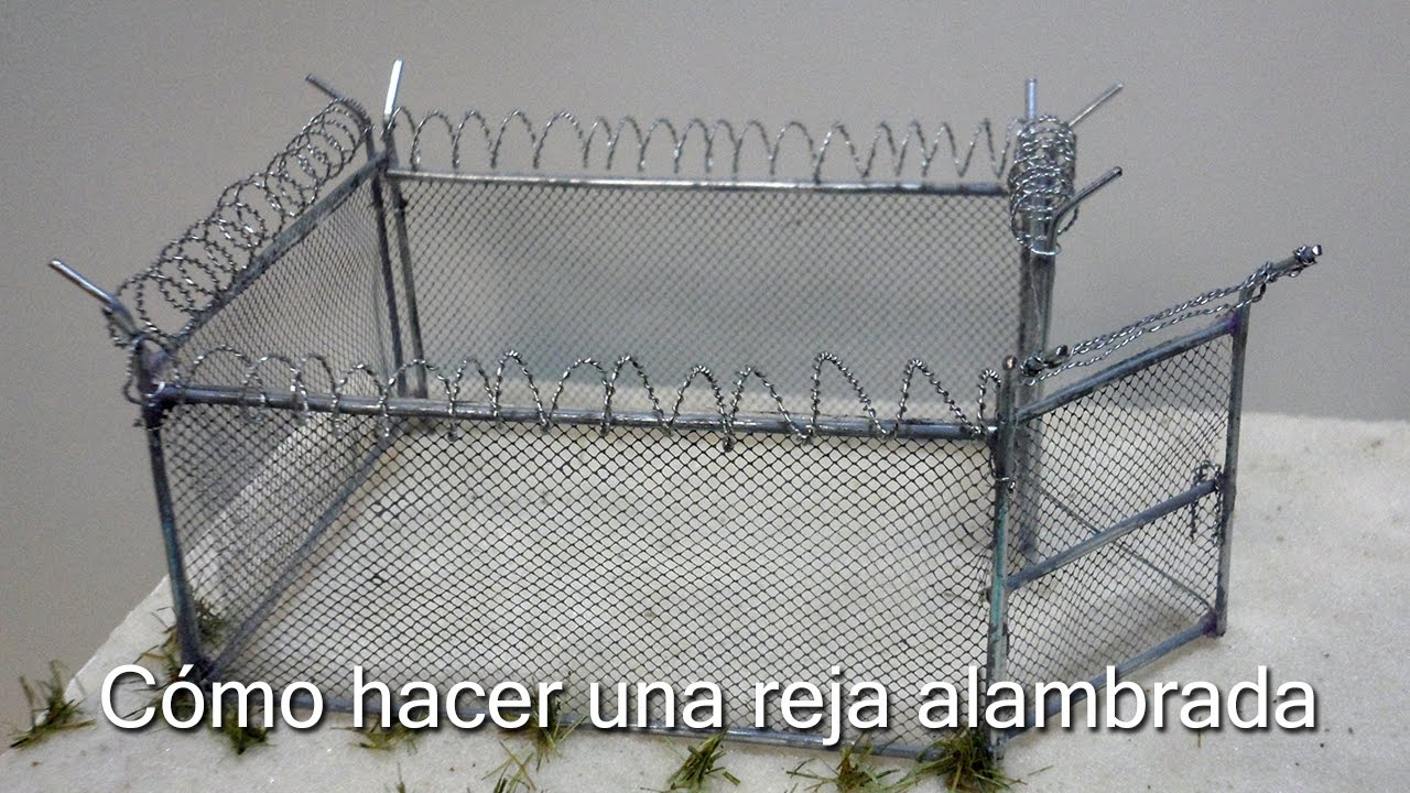 Cómo hacer una reja alambrada