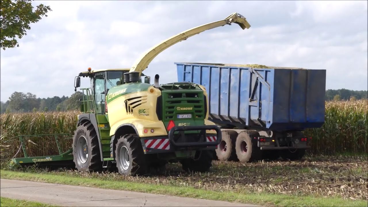 Joosen mais hakselen 2020 (2) , Krone Big X 680