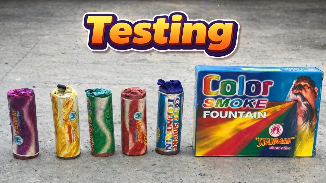 Holi Colour Smoke Fountain Testing 🔥 | Real Smoke Test | Best Holi Items 2026