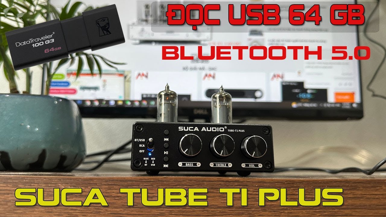 Tiền Khuếch Đại- Pre Đèn Tube T1 Plus - Bluetooth 5.0/ Đọc Trực Tiếp USB