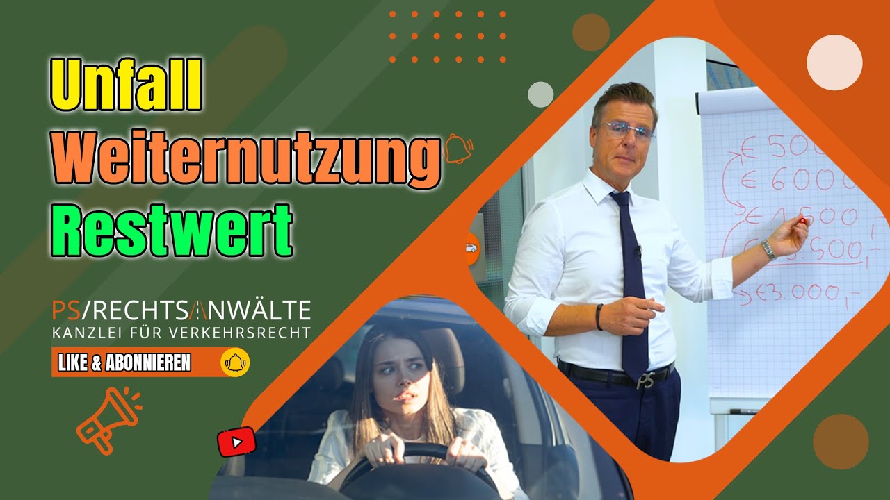 Unfall, Weiternutzung, Restwert