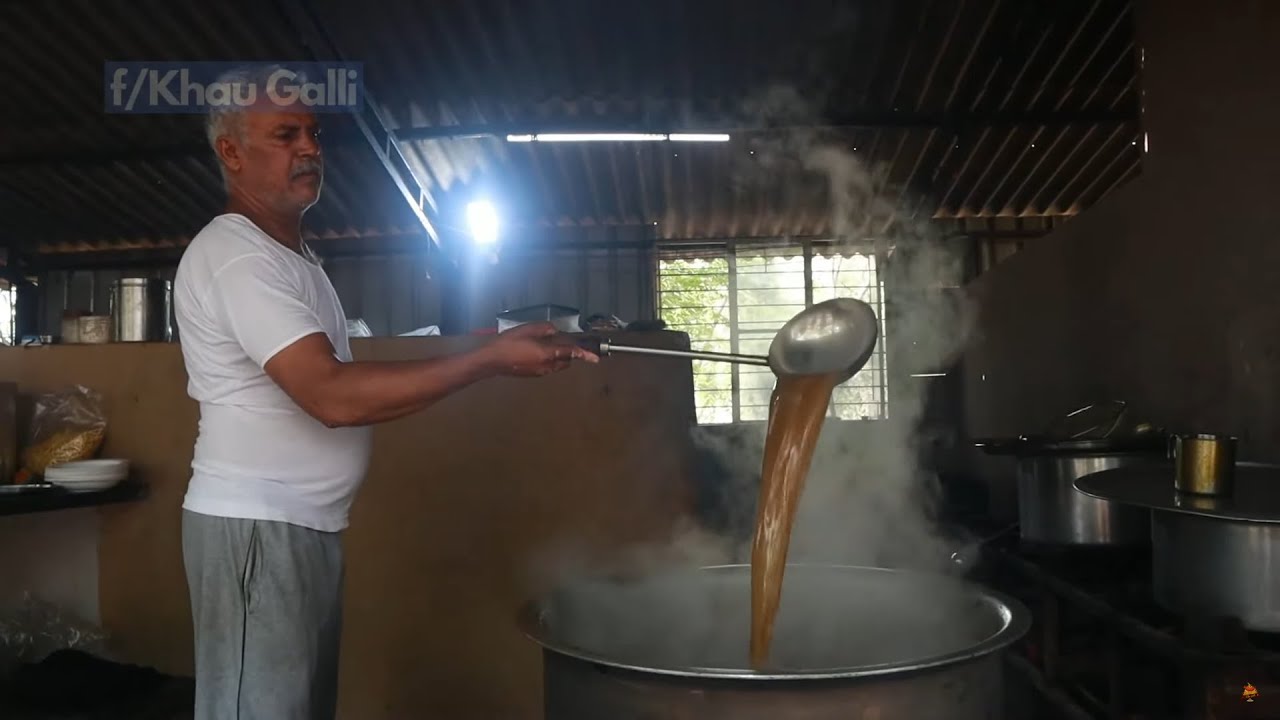 Secret Black Misal Making in Nashik | Indian Street Food | Khau Galli