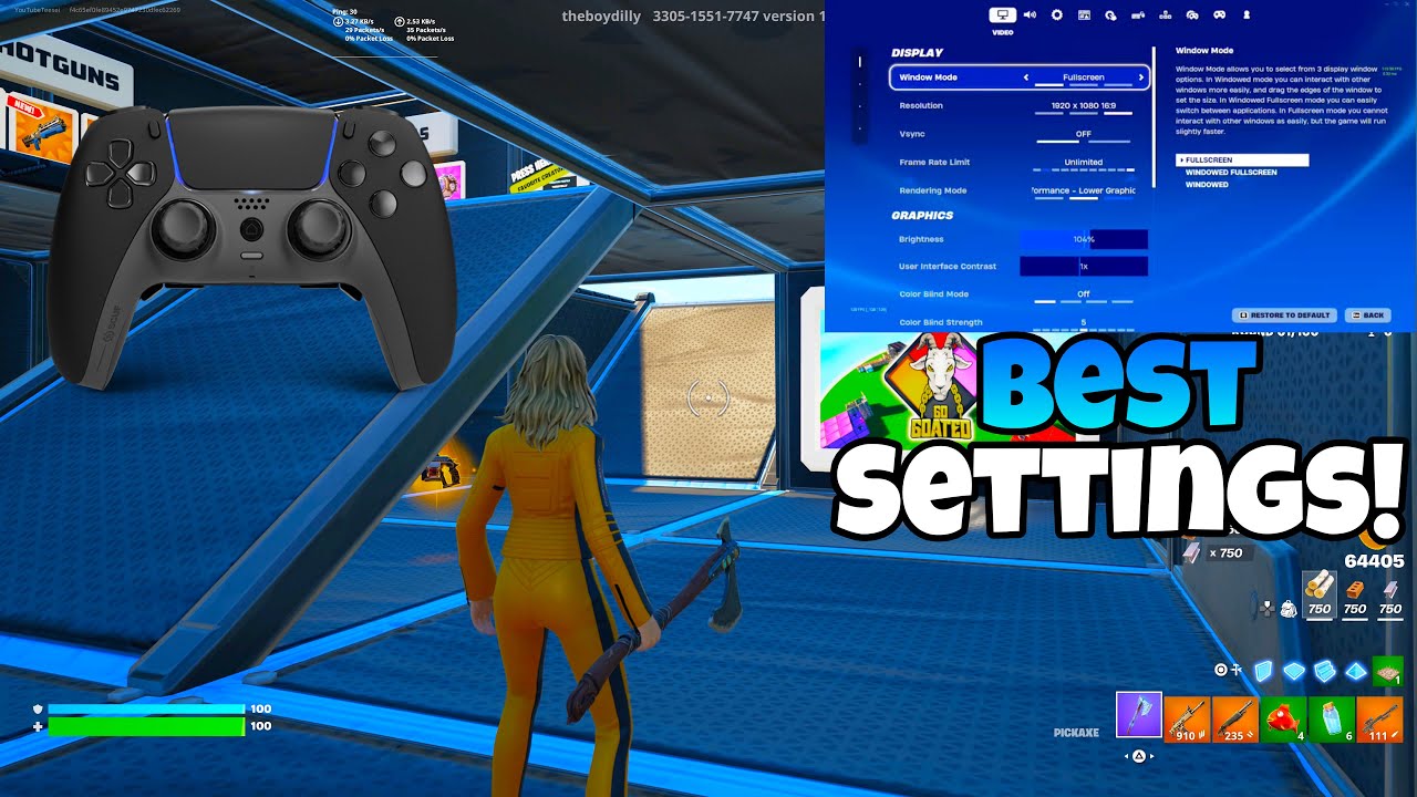 Fortnite 3v3v3v3 Go Goated Zone Wars🐐Gameplay + *NEW* BEST Controller Settings For Fortnite! 🎮